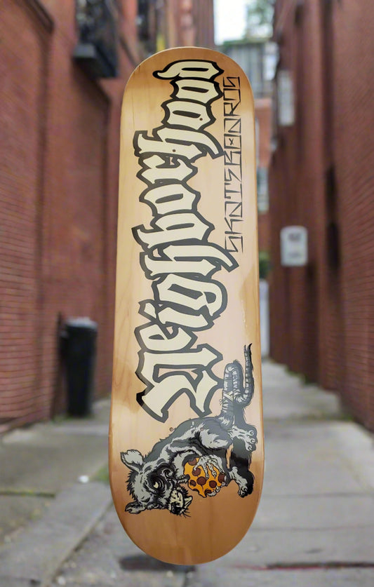 Neighborhood - "Pizza Rat" - Skateboard Deck - 8.25"