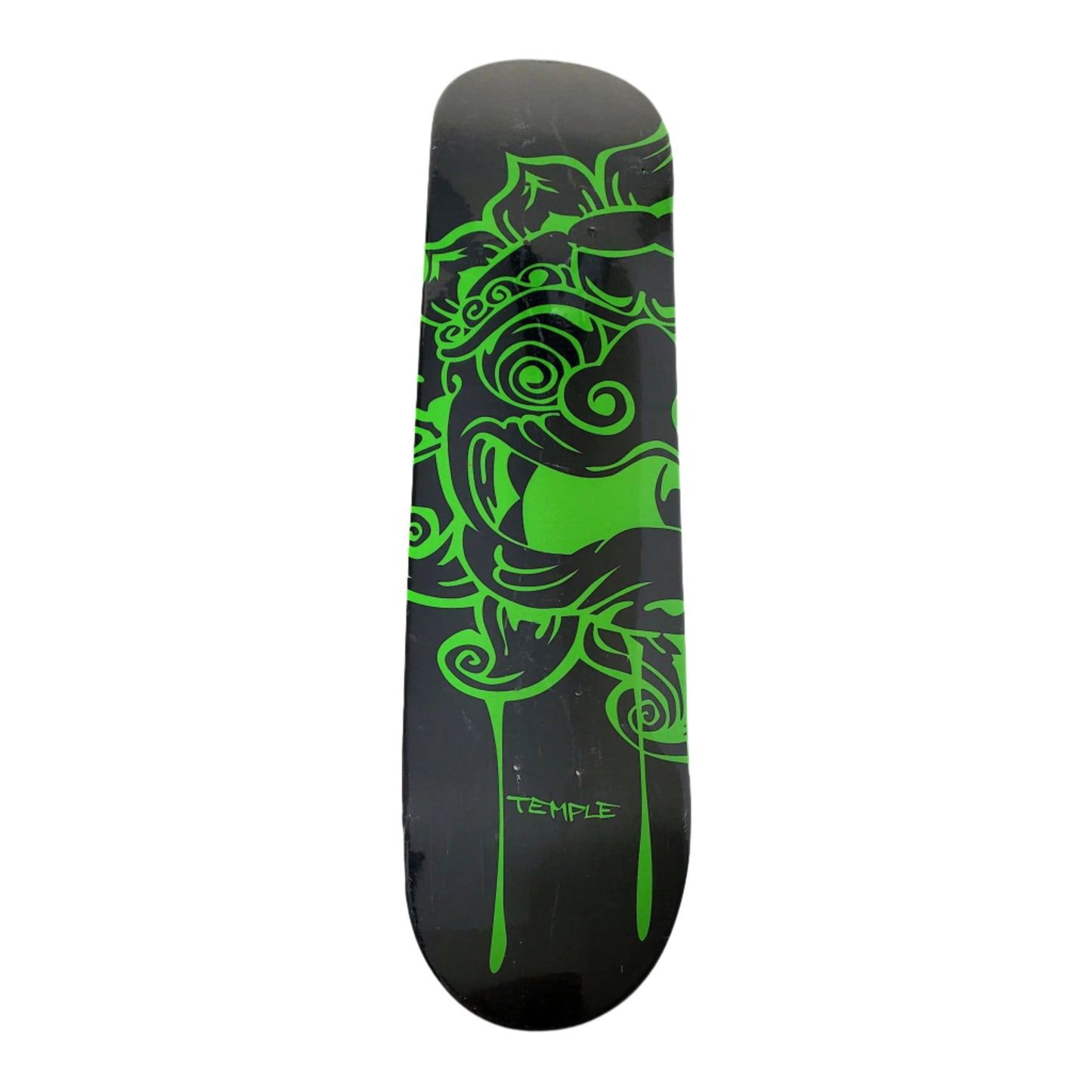 Temple - "Green Dragon" - Skateboard Deck - 7.75" (Wall Decor)