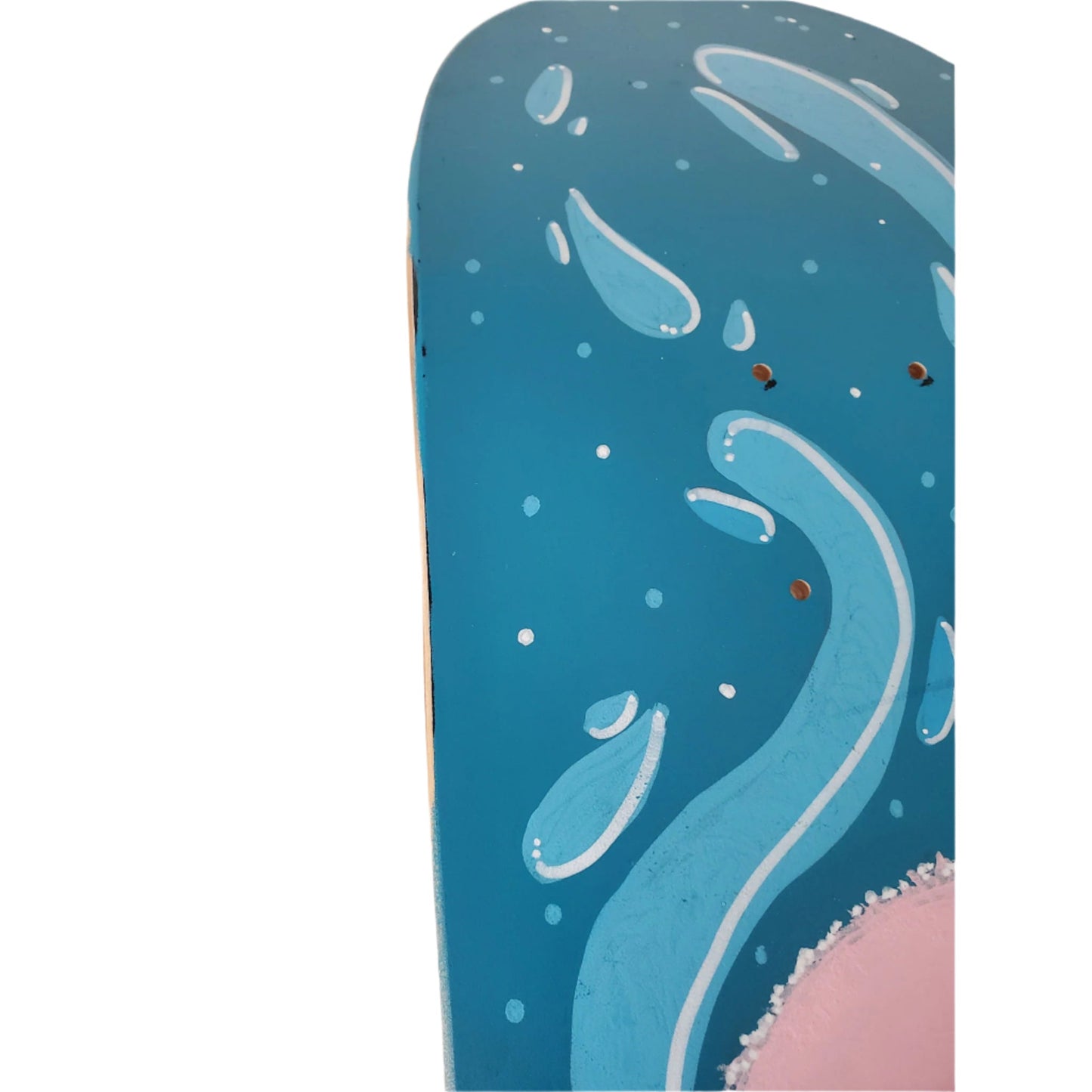 Oasis Skateboard Factory x Hanahaki - "Blue Face" Artist-Made Skateboard Deck