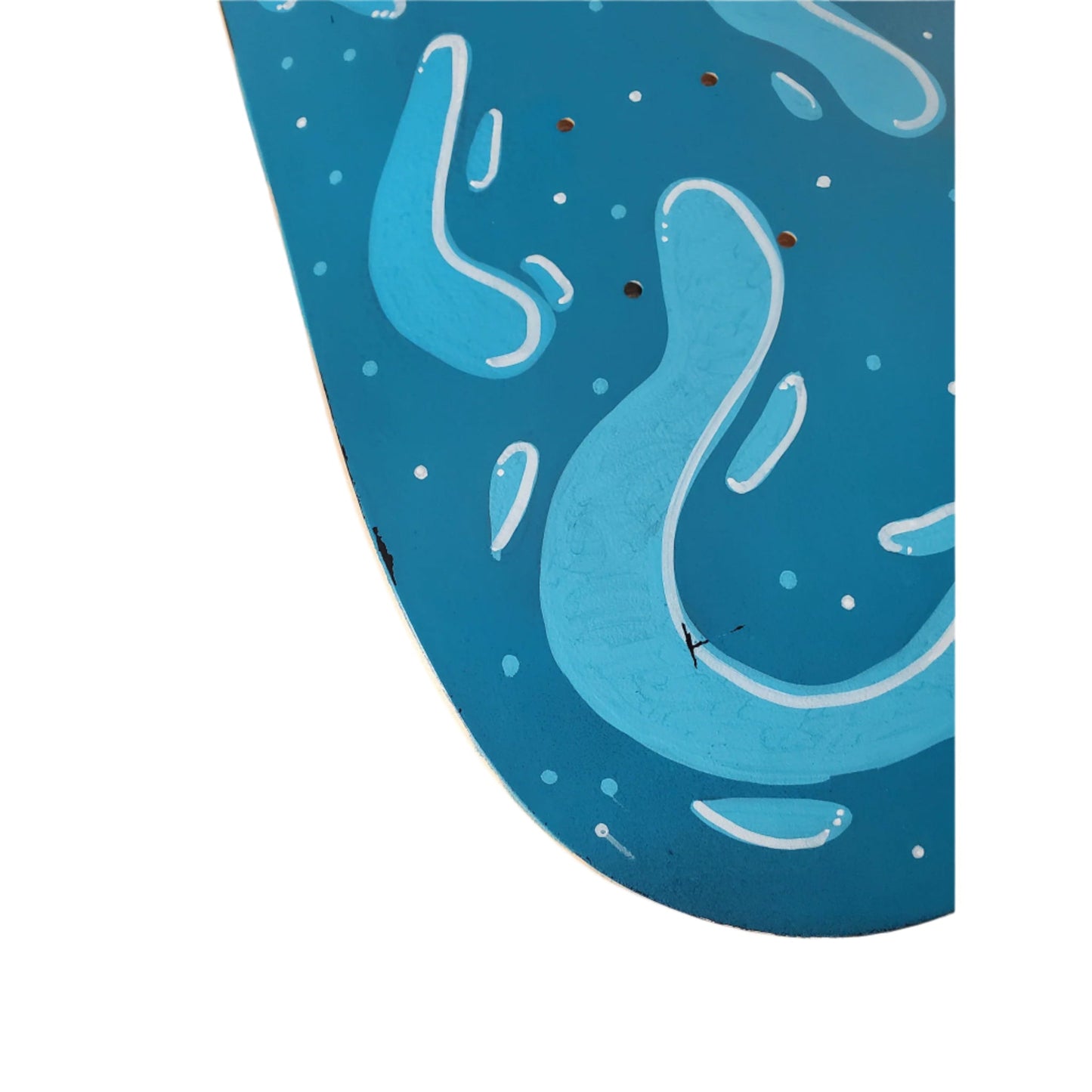 Oasis Skateboard Factory x Hanahaki - "Blue Face" Artist-Made Skateboard Deck