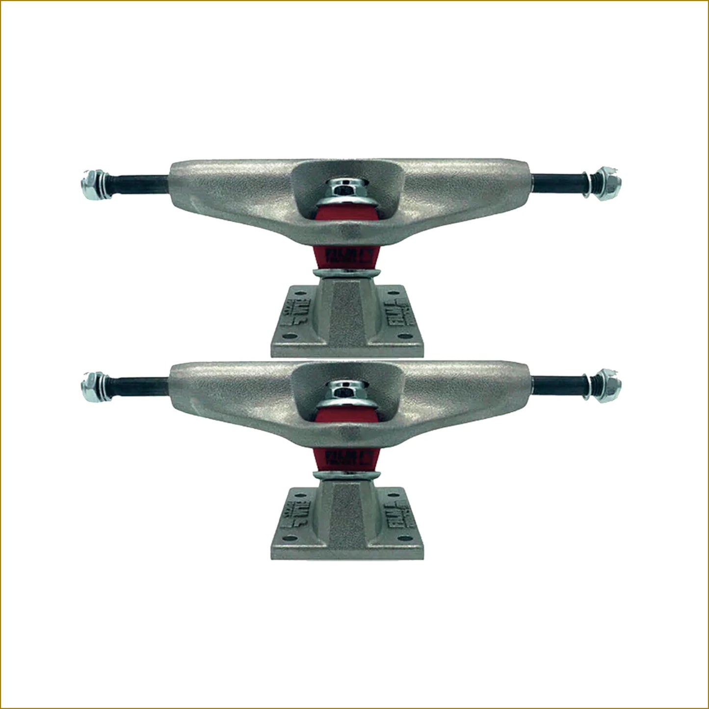 FILM "Raw Red Bushing" Skateboard Trucks (Set of 2)