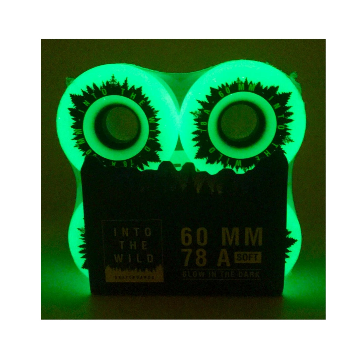 INTO THE WILD - Glow in the Dark Cruiser Wheels - 60mm 78a