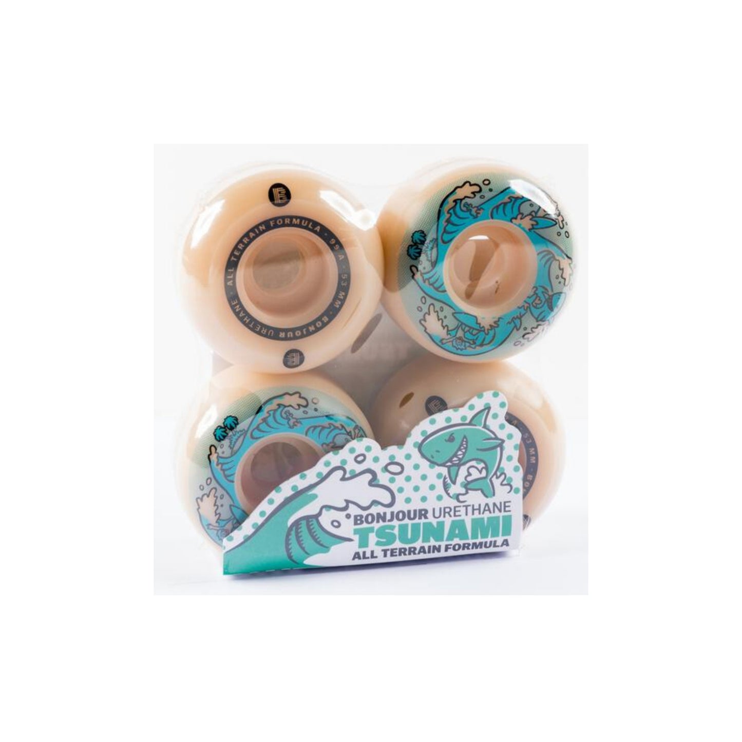 Bonjour Urethane - "Tsunami" Skateboard Wheels - 53/54mm 99a