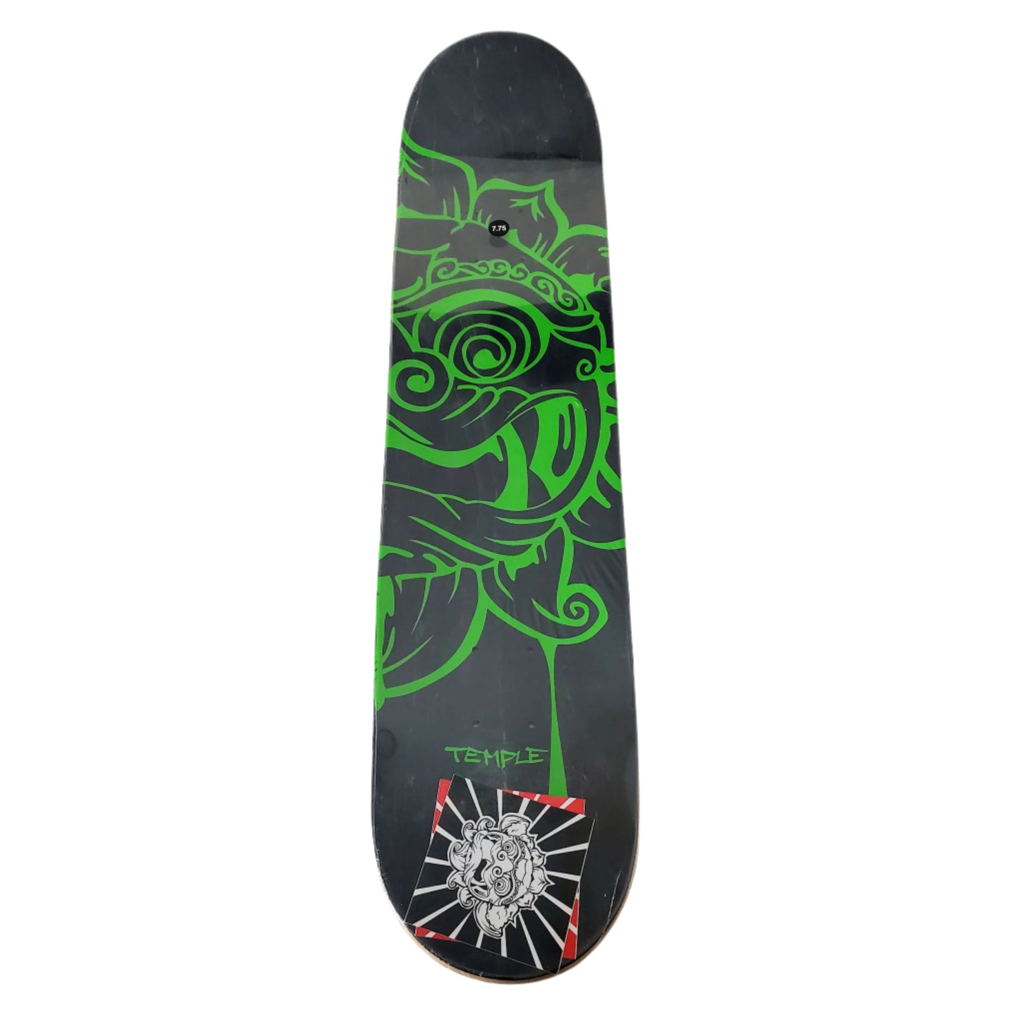 Temple - "Green Dragon" - Skateboard Deck - 7.75" (Wall Decor)