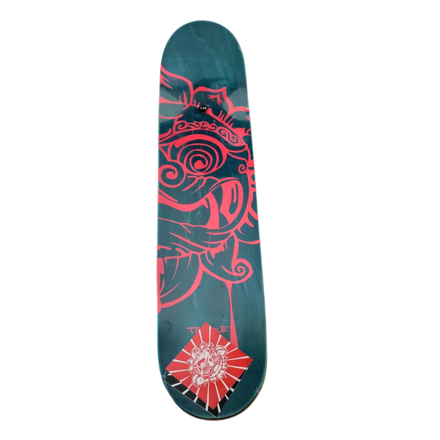 Temple - "Pink Dragon" - Skateboard Deck - 7.75" (Wall Decor)