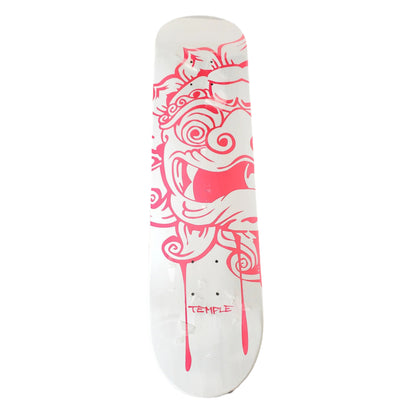 Temple - "Pink Dragon" - Skateboard Deck - 7.75" Scuff (Wall Decor)