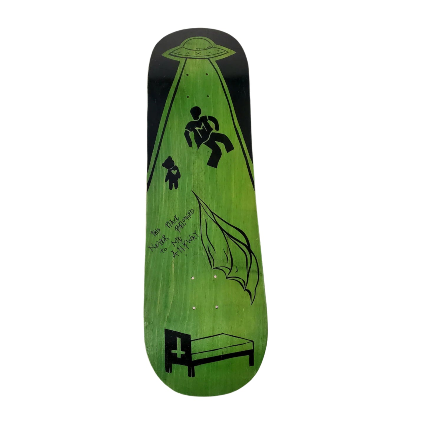 Oasis Skateboard Factory x Monstra - "UFO" Artist-Made Skateboard Deck