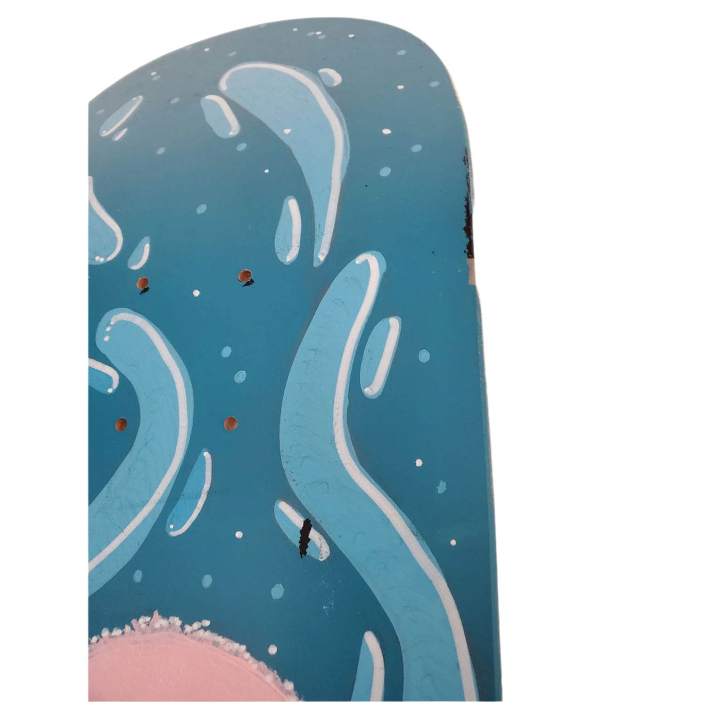 Oasis Skateboard Factory x Hanahaki - "Blue  Face" Artist-Made Skateboard Deck