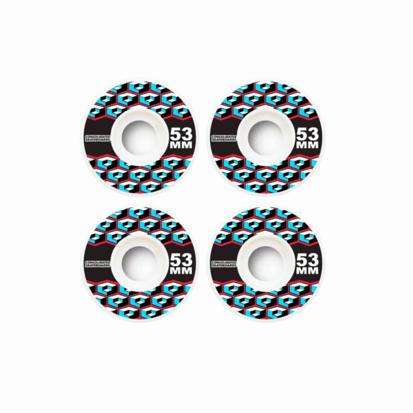 CONSOLIDATED - Cracked Cube Wheels - 53mm 99a