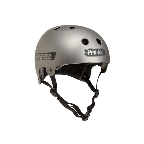 PROTEC - "Old School Classic Gun Metallic" - Skateboarding Helmet SIZE L