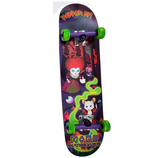 M.A.R.S - "Horror in Wonderland 1" - Custom Complete Skateboard - 8.3"