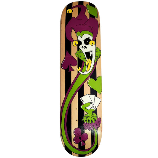 Oasis Skateboard Factory x Jokesmith - "The Fool" - Artist-Made Skateboard Deck - 7.75"