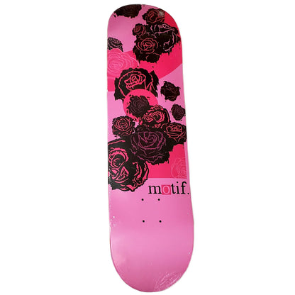 The Motif Brand - "Roses Pink" - Skateboard Deck - 8.375" - Scuff