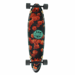 San Clemente Orange Blossom Squashtail Longboard Complete Skateboard - 9" x 36"