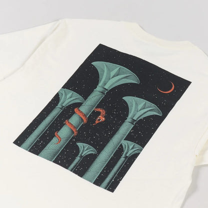 Picture Show - "Serpent" - Short Sleeve Shirt - Cream Medium