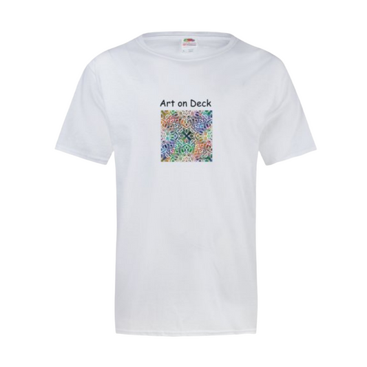 Art on Deck x Sandy Richter "Mandala" T-Shirt in White - XL
