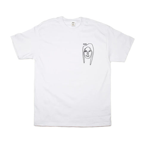 Studio - "The Face Tee" - Short Sleeve Shirt - Extra Large - White