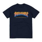 THRASHER - "Godzilla Burst" - Short Sleeve Shirt - Black w/ Logo