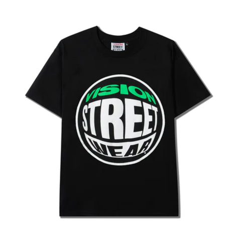 VISION STREET WEAR - "Fisheye" - Short Sleeve Shirt - Black w/ Logo - S
