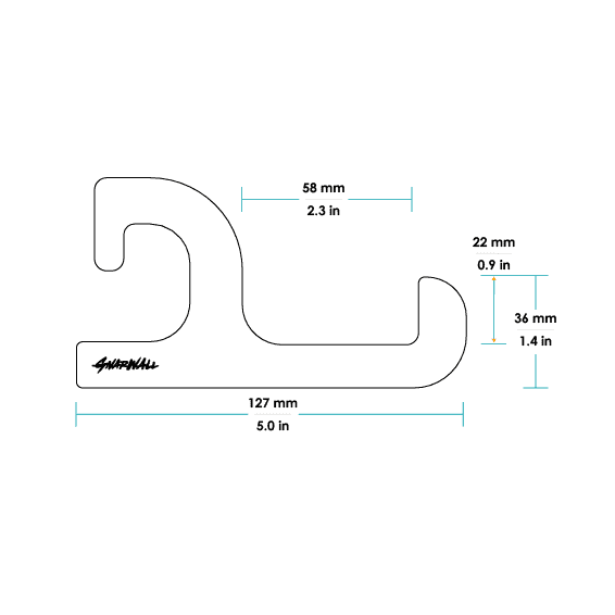 Gnarwall Horizontal Hangers - Bamboo - Small