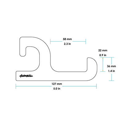 Gnarwall Horizontal Hangers - Bamboo - Small