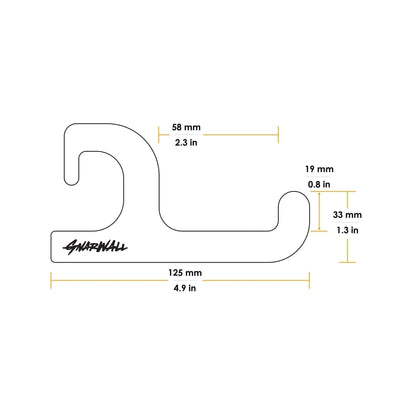 Gnarwall Horizontal Hangers - Birch - Small