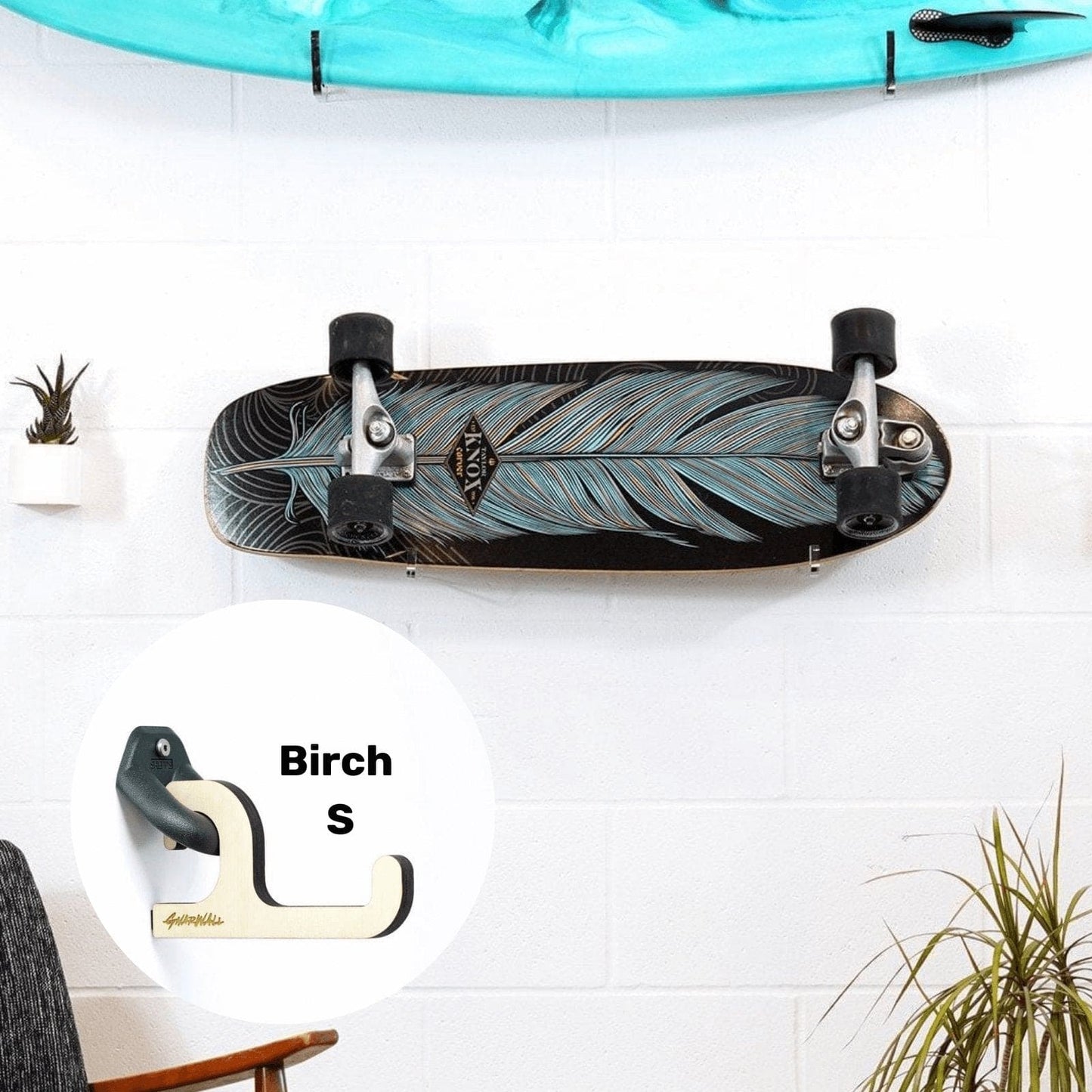 Gnarwall Horizontal Hangers - Birch - Small