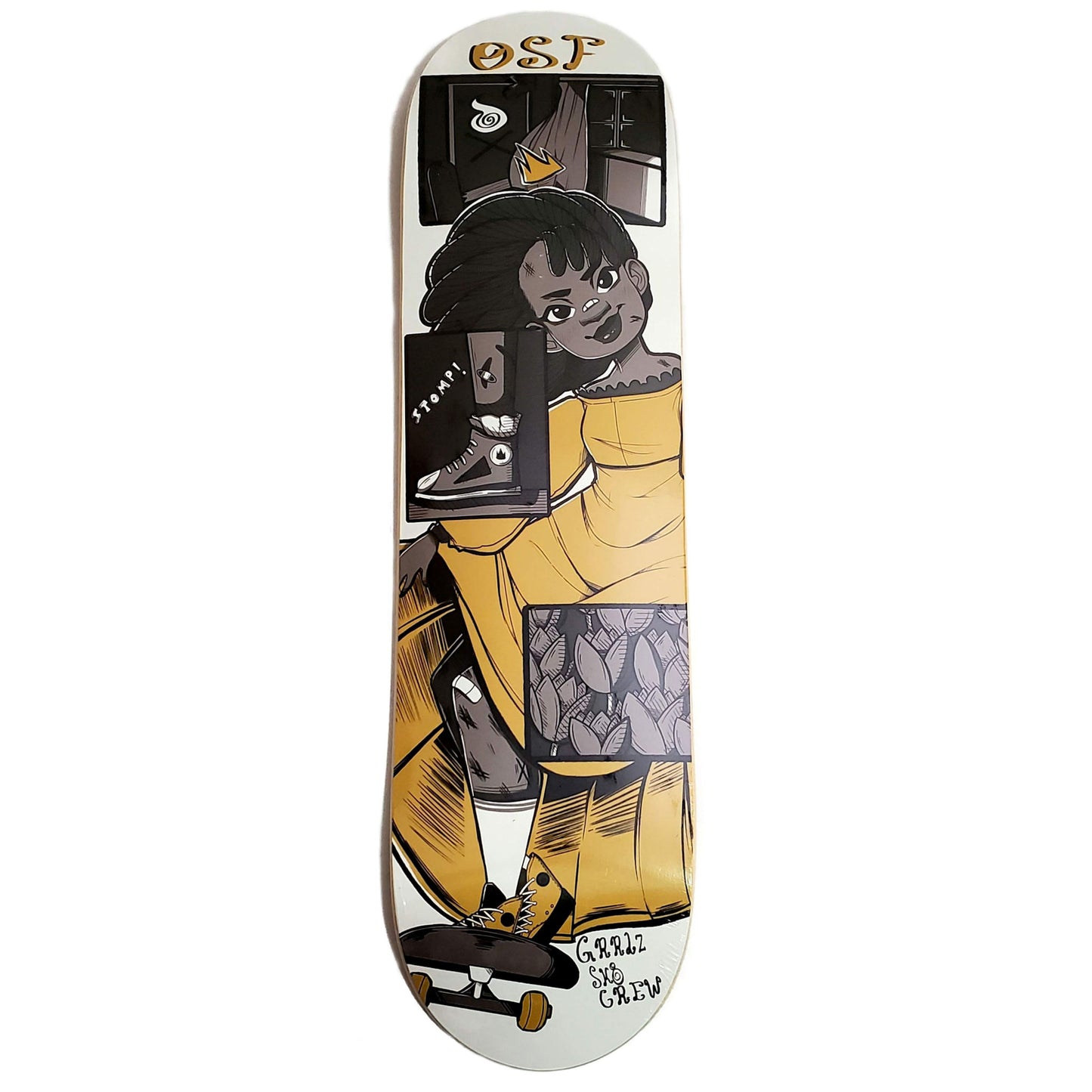 Oasis Skateboard Factory x GRRLZ SK8 Crew - Skateboard Deck - 8.25"