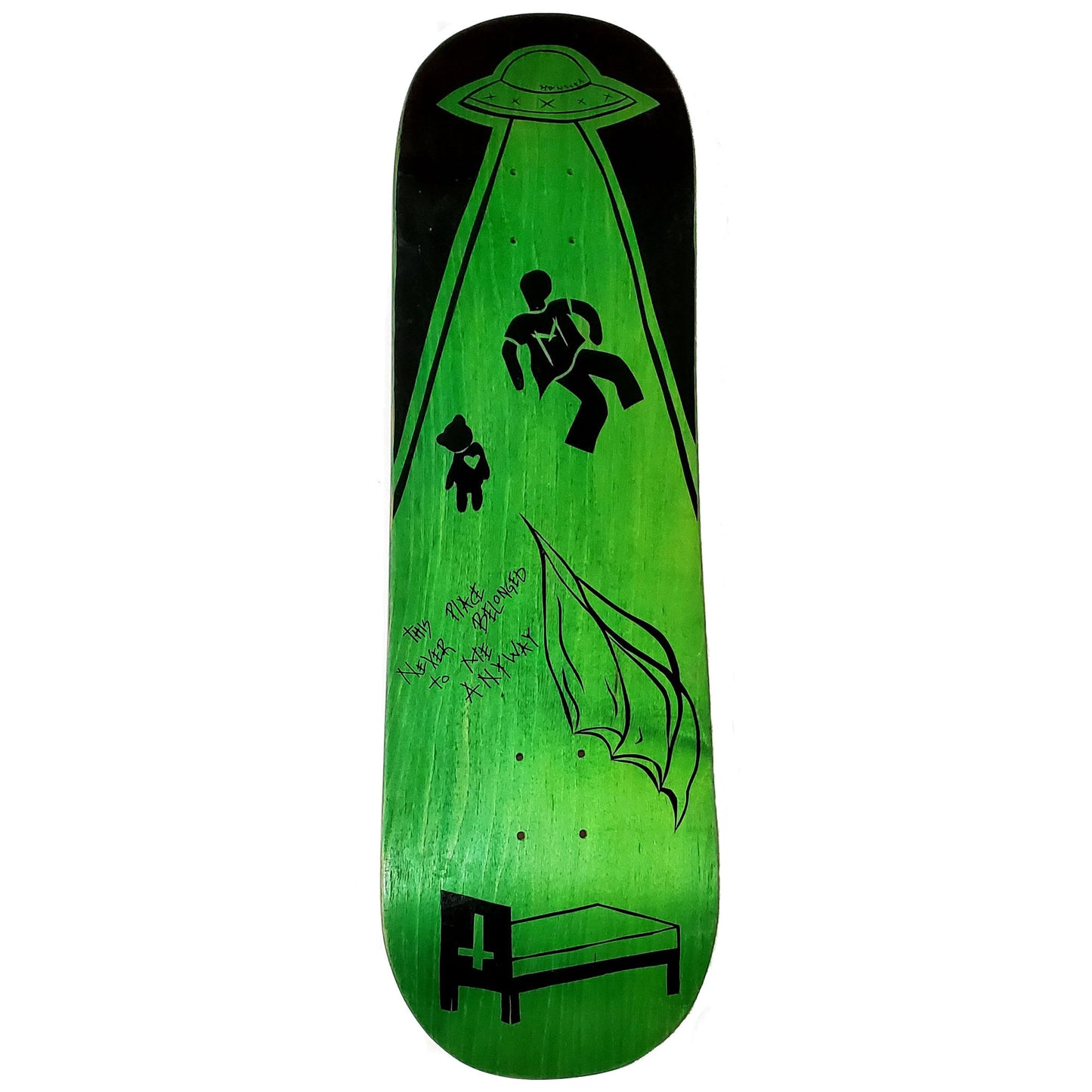 Oasis Skateboard Factory x Monstra - "UFO" Artist-Made Skateboard Deck