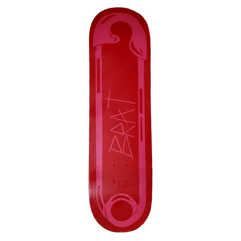 Oasis Skateboard Factory x Brat - "Safety Pin" - Artist-Made Skateboard Deck