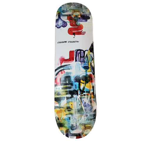 Colours Collectiv - "Grunge Logo" - Skateboard Deck - 8.5"