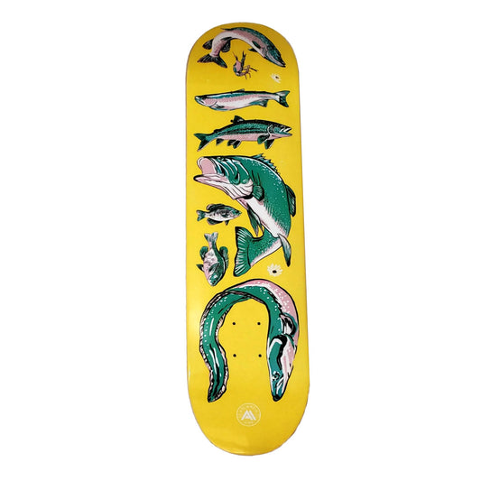 Atlantic Aire - "Go Fish" - Skateboard Deck - 8.0"