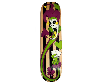 Oasis Skateboard Factory x Jokesmith - "The Fool" - Artist-Made Skateboard Deck - 7.75"
