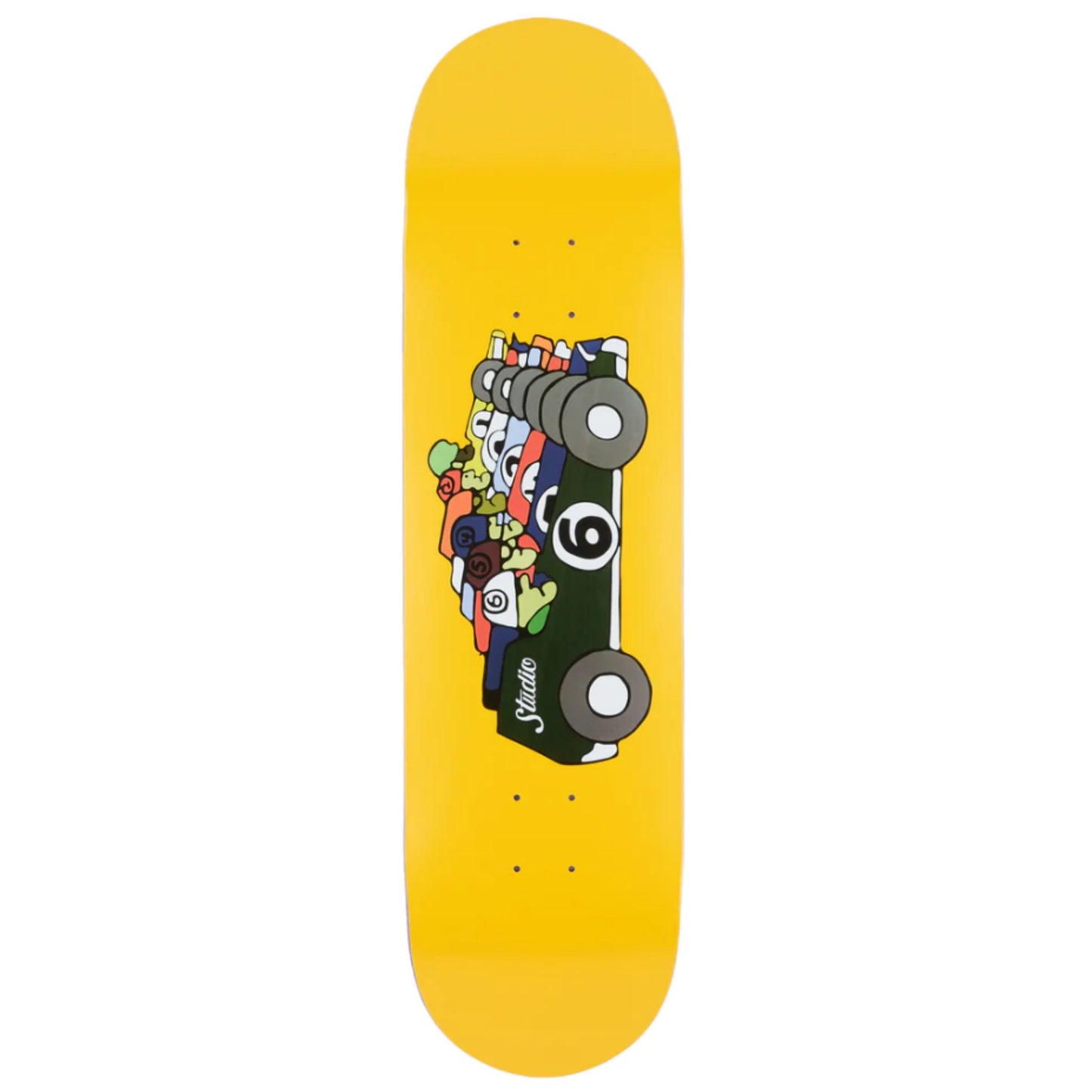 Studio - "Race Cars" - Skateboard Deck - 8.0"