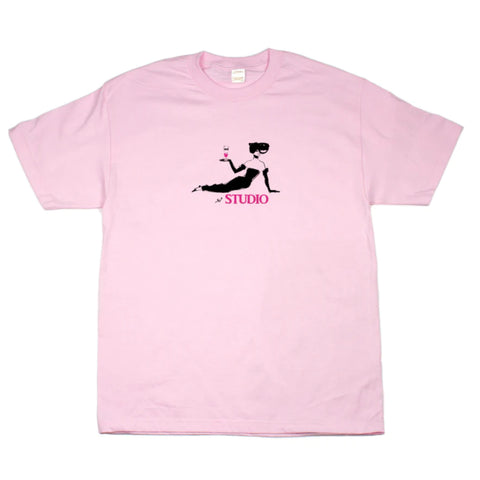 Studio - "Bitter Sweet Tee" - Short Sleeve Shirt - Large - Pink