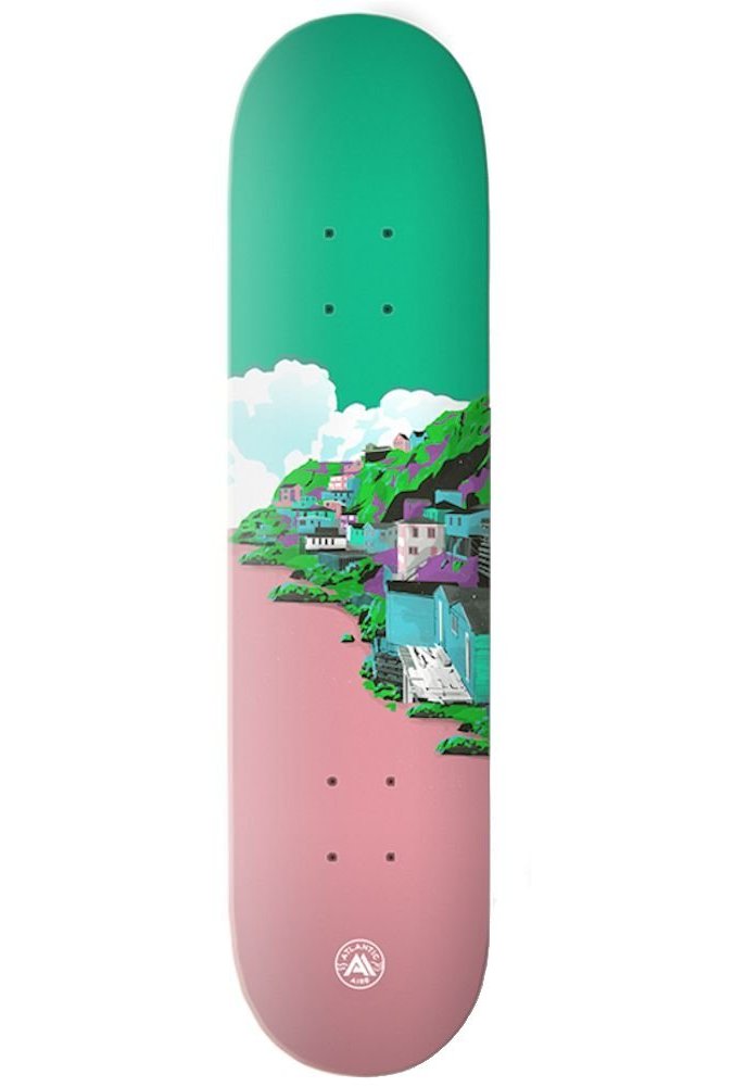 Atlantic Aire - "The Battery" - Skateboard Deck - 8.25"
