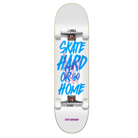 TRICKS - "Skate Hard" - Starter Complete Skateboard - 8.0"